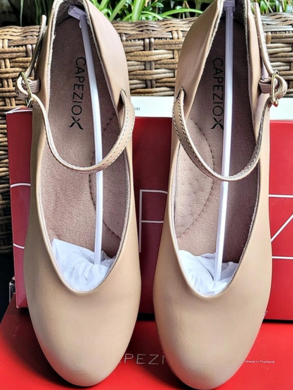 Capezio Tap JR Footlight Character Shoe 550 Leather Heels Brown
